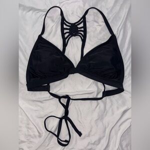 Black Strappy Bikini Top